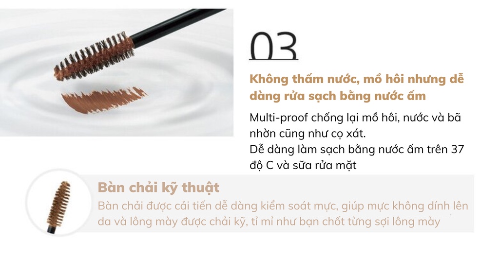 Mô tả Mascara Lông Mày Kissme Đổi Màu Tạm Thời Kissme Heavy Rotation Chống Trôi Siêu Bền - 4