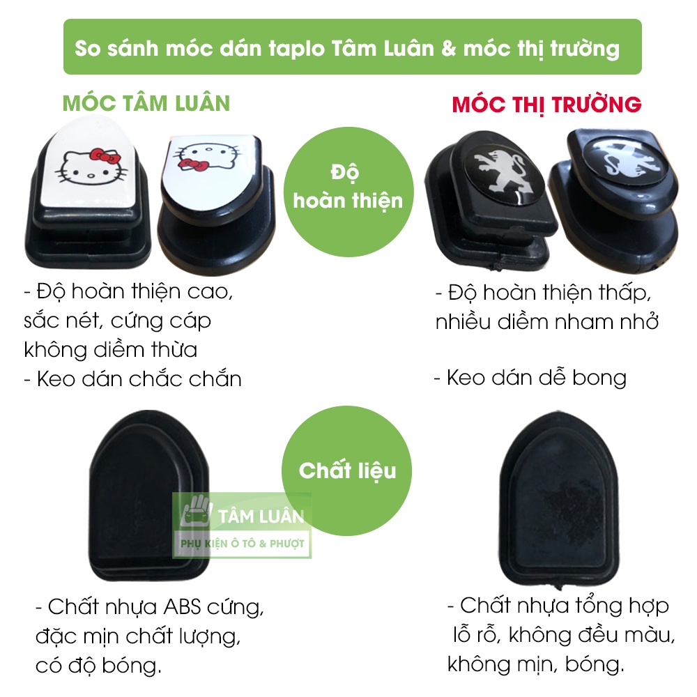 Mô tả Móc treo đồ ô tô, xe hơi Tâm Luân dính chắc, phụ kiện ô tô nhỏ gọn tiện lợi - 3