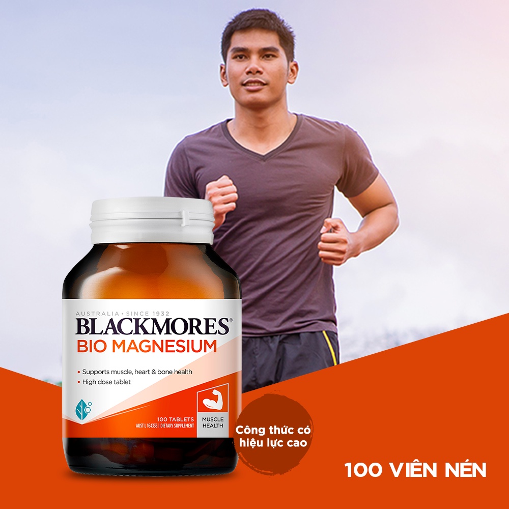 Mô tả Viên Uống Bổ Sung Magie Hỗ Trợ Cơ Bắp Ngăn Ngừa Chuột Rút Blackmores Bio Magnesium Lọ 100 Viên - 1