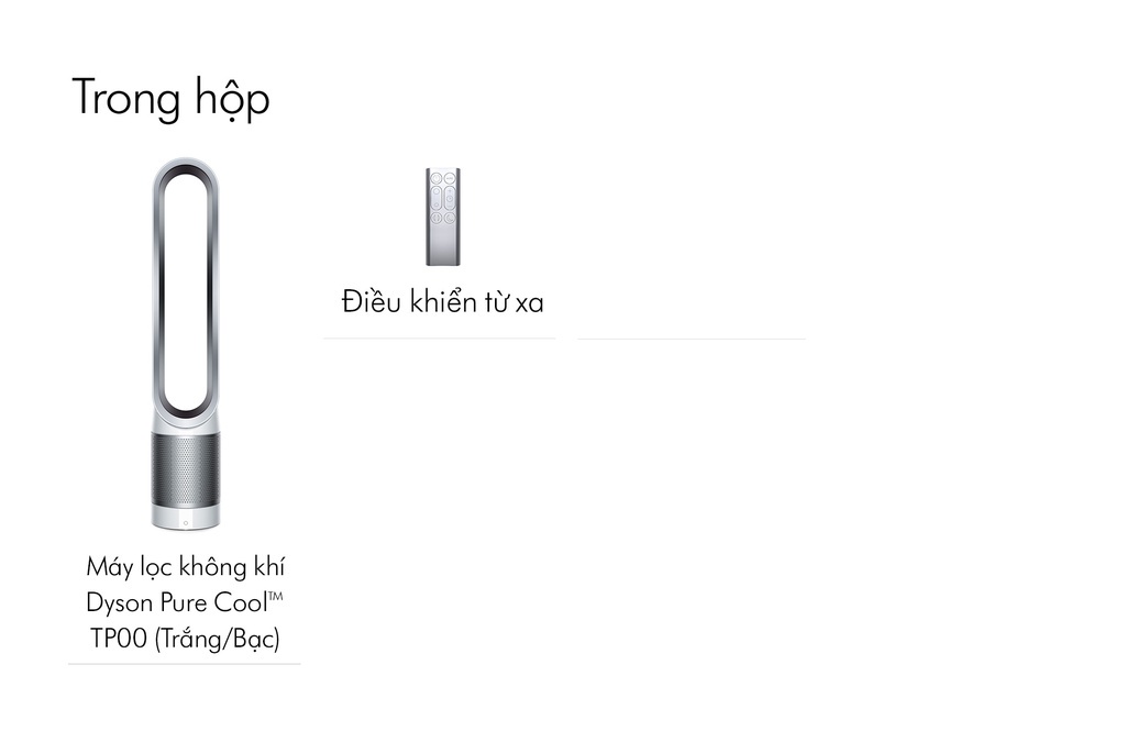 Mô tả Máy lọc không khí Dyson Pure Cool ™ Tower TP00 (Trắng Bạc) - 3