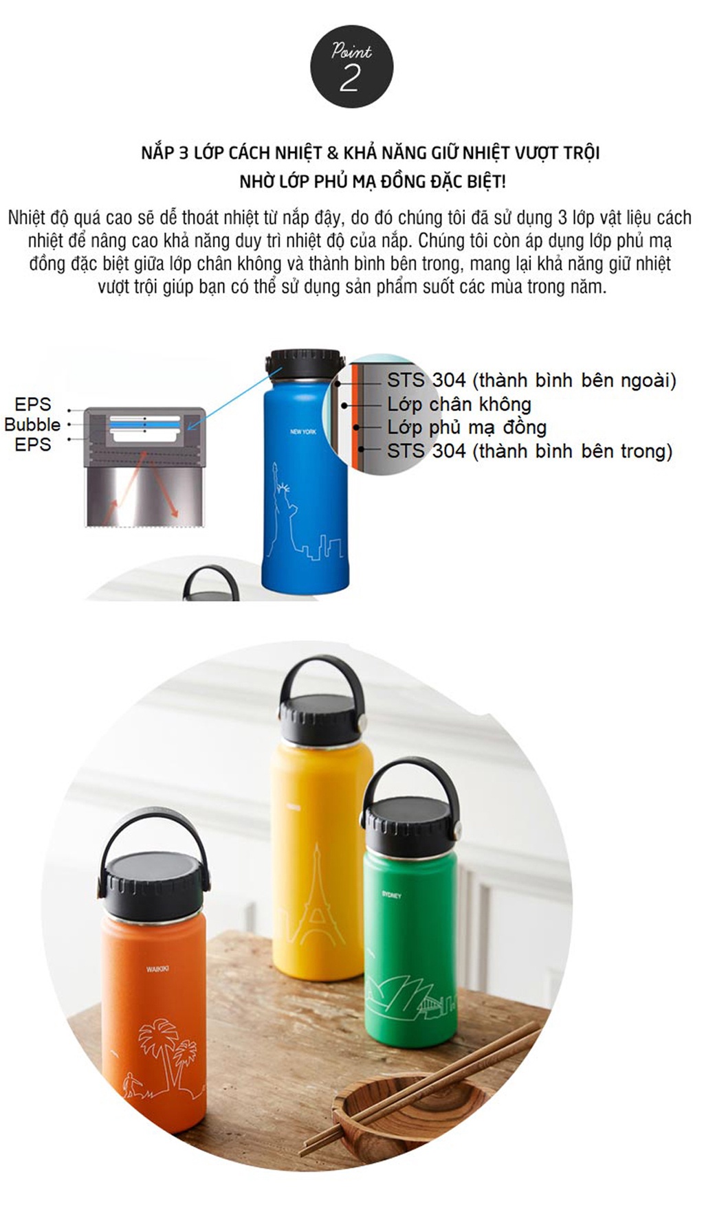 Mô tả Bình giữ nhiệt Lock&Lock 897ml Riga Tumbler LHC4160 - Hàng chính hãng, khay lọc trà inox - JoyMall - 8