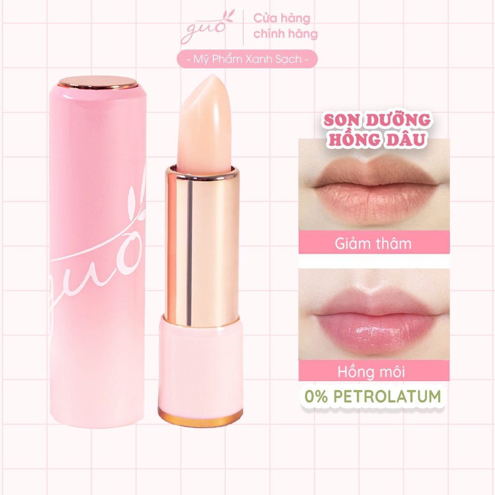 Mô tả Son dưỡng hồng dâu GUO - Rose Touch lip Balm 5gr - 1