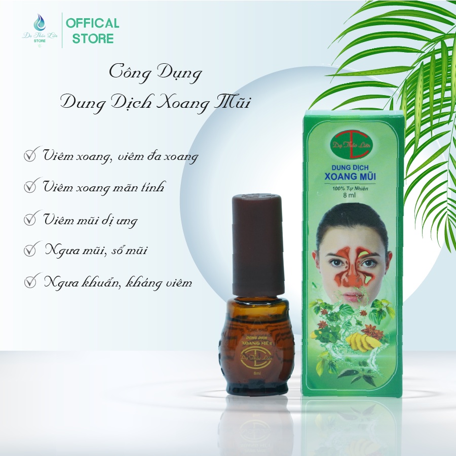 Mô tả Dung dịch xoang mũi DẠ THẢO LIÊN 8ml giải quyết các vấn đề xoang, bảo vệ đường hô hấp - 3