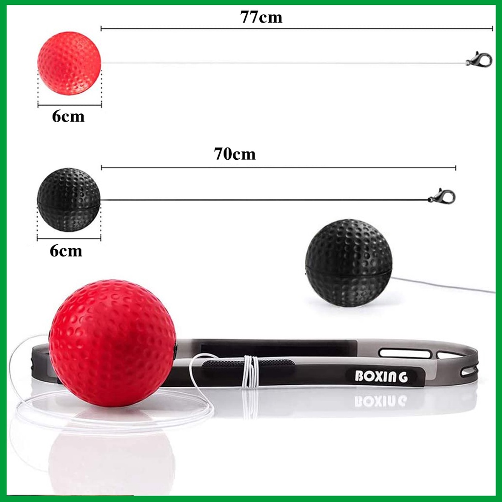 Mô tả Bộ 2 Bóng Tập Phản Xạ Tập Đấm Bốc Boxing Treo Đầu Loại Nhẹ Và Nặng – Chính Hãng Amalife - 3