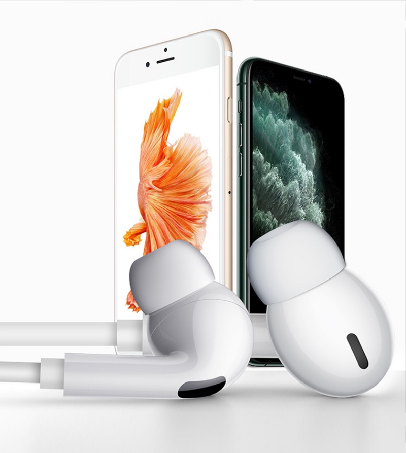 Mô tả Tai nghe nhét tai 
KUULAA dây dẹt cổng lightning type C hỗ trợ điều chỉnh âm lượng thích hợp cho iPhone Xiaomi Huawei - 4