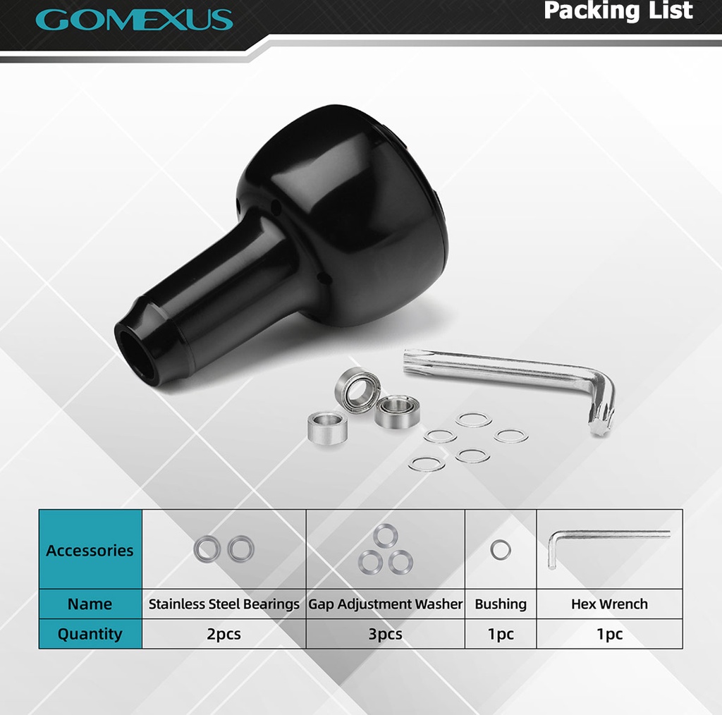 Mô tả Nút tay cầm GOMEXUS bằng hợp kim 30mm siêu nhẹ cho cần câu Shimano Sedona soare Daiwa Tatula LT Ryobi ultra lite AS30 - 9