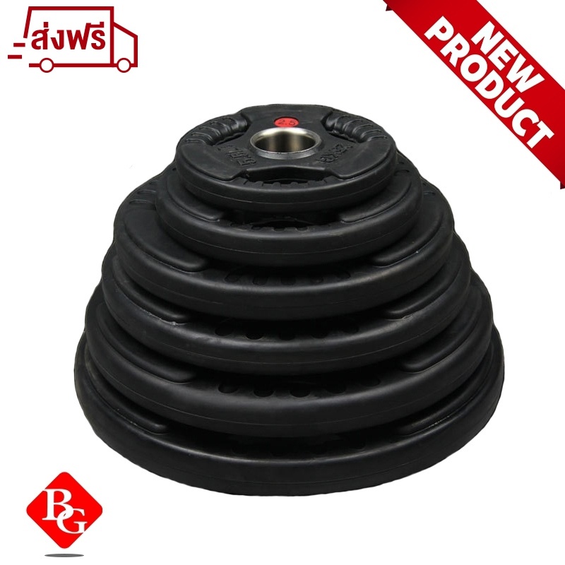 Mô tả BG COMBO 2 tạ miếng(ø: 50mm) 3 lỗ cao cấp bọc cao su non Thái Lan - 1