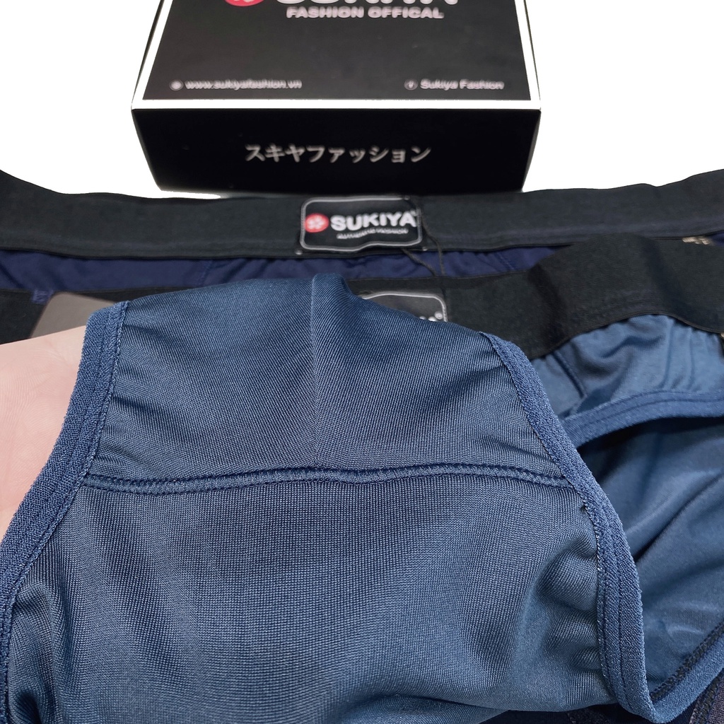Mô tả Quần Lót Nam Boxer Combo 3 Màu SUKIYA Japan Quality Chất vải Thun Lạnh Tự Nhiên 100% thoáng khí QL01 - 7