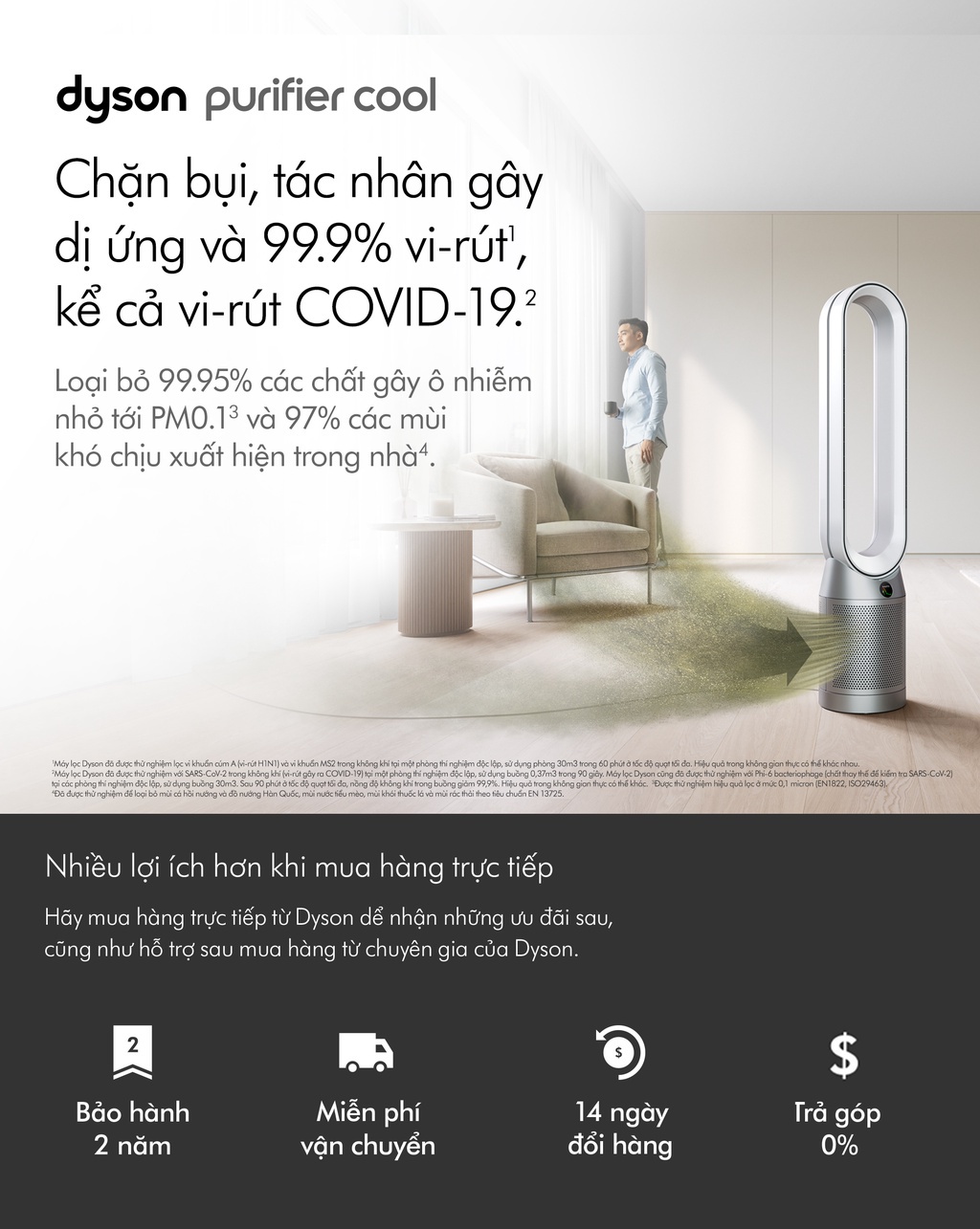 Mô tả Máy lọc không khí Dyson Purifier Cool ™ TP07 - 1
