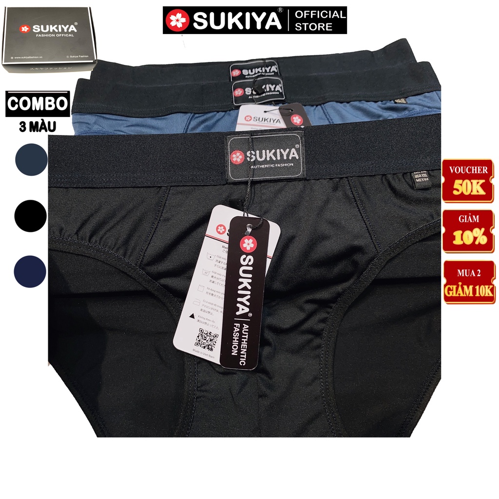 Mô tả Quần Sịp Đùi Boxer Nam Combo 3 màu SUKIYA chất mềm mịn cao cấp Hàng Hiệu QL01 - 5