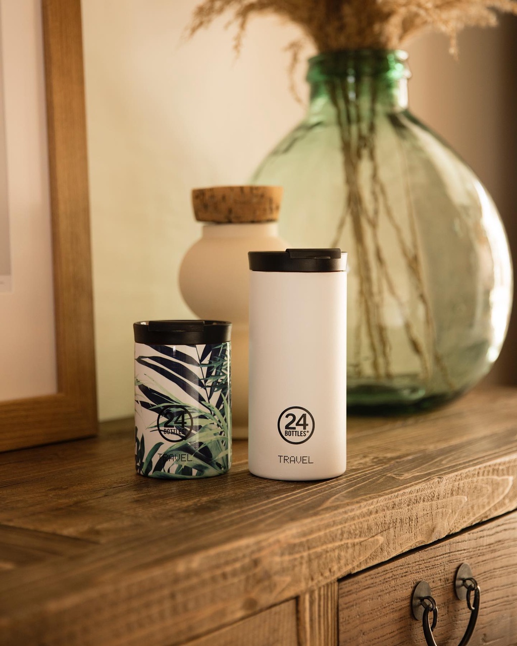 Mô tả Bình giữ nhiệt Travel Tumbler 24Bottles họa tiết Lush chất liệu thép không gỉ - 3