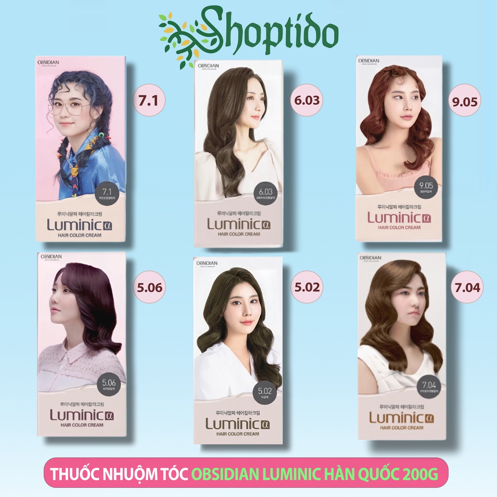 Thuốc nhuộm tóc Hàn Quốc Obsidian Luminic hair color cream NPP Shoptido ...
