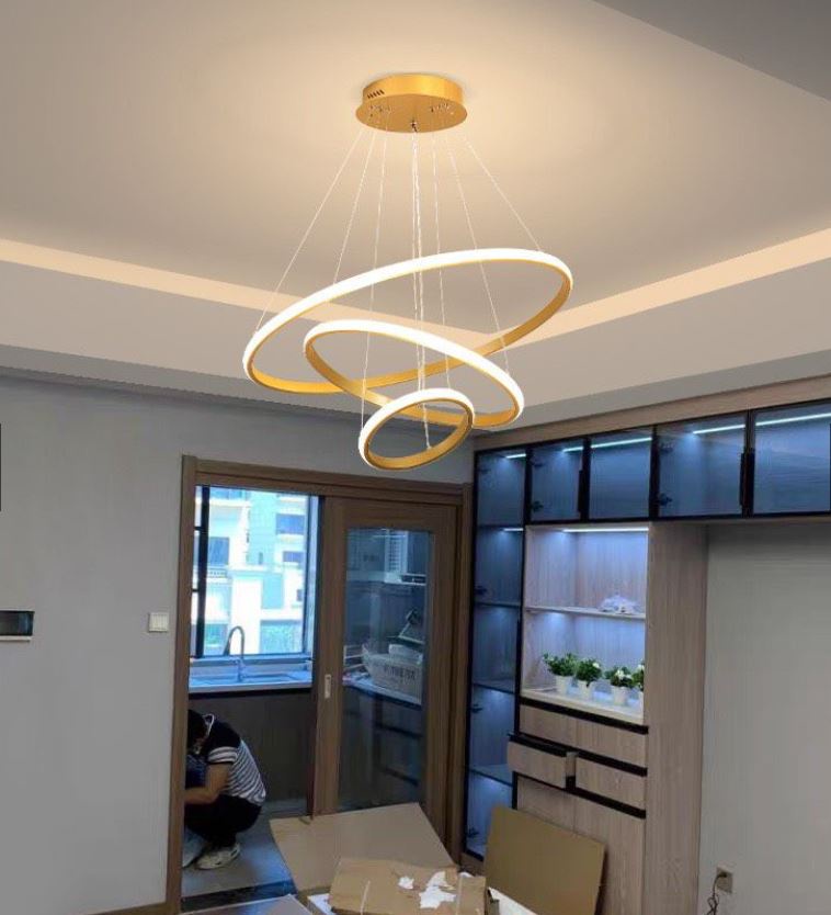 Mô tả Đèn thả MONSKY IRENE 3 vòng 3 chế độ màu ánh sáng có điều khiển từ xa tiện dụng - 1