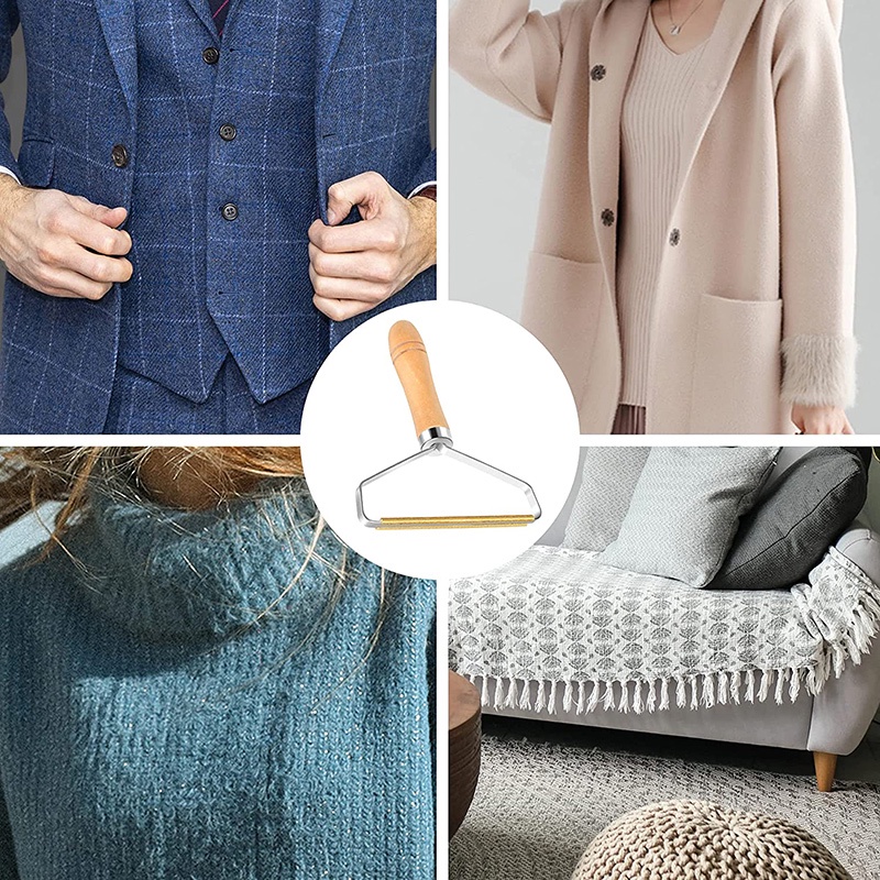 Portable Manual Double Sided Hair Removal Carpet Wool Coat Clothes ...