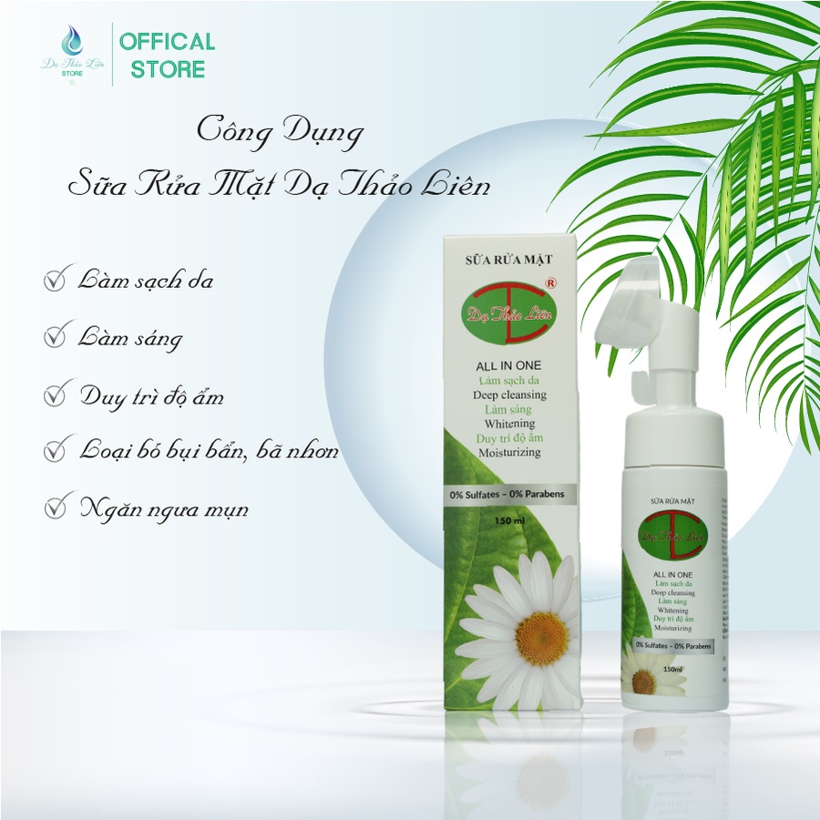 Mô tả Sữa rửa mặt Dạ Thảo Liên 150ml giúp làm sạch sâu, ngăn ngừa mụn - 3