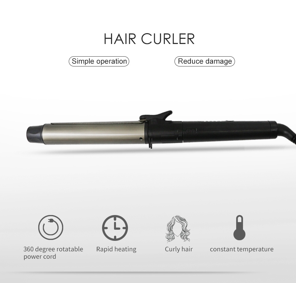 Mô tả Máy uốn tóc UBEATOR độc đáo dạng ống phủ gốm cao cấp tạo kiểu tóc nhanh chóng tiện dụng - 5