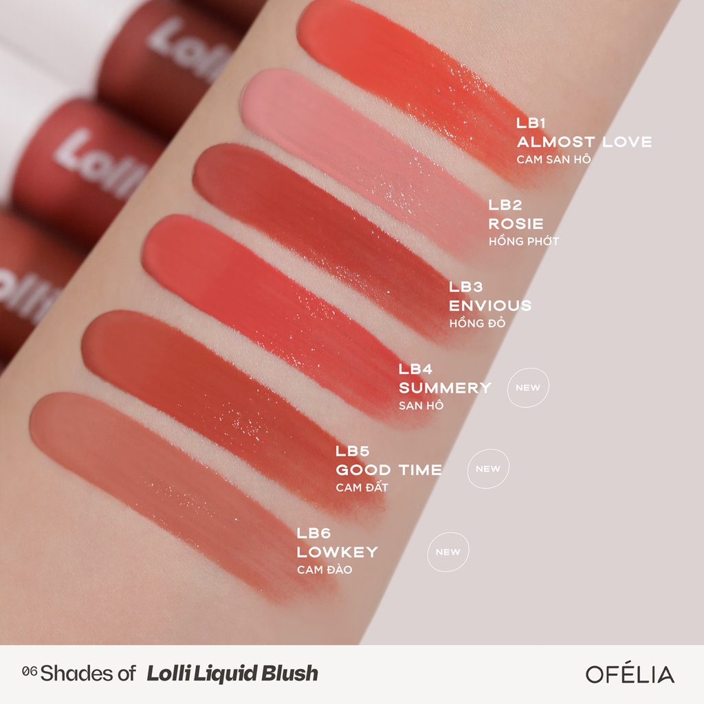 Mô tả Má Hồng Kem OFÉLIA Lolli Liquid Blush (4.3g) (Date: 12/2026) - 2