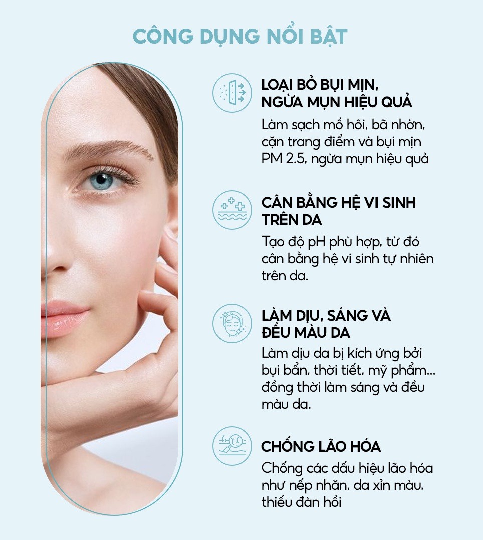 Mô tả Sữa rửa mặt ngừa mụn, sáng da Rejuvaskin Anti-Pollution 10ml/100ml - AJA'S SKINLAB - 3