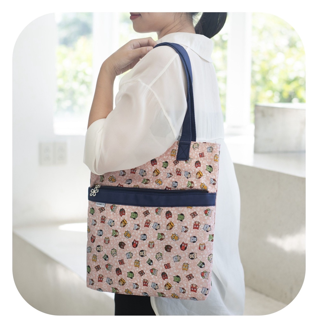 Mô tả Túi vải tote bag nữ đẹp vintage dễ thương nhiều ngăn khoá kéo cao cấp Gumely ViAnh Store GU02 - 3