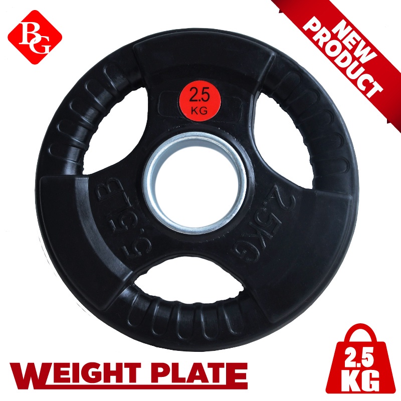 Mô tả BG COMBO 2 tạ miếng(ø: 50mm) 3 lỗ cao cấp bọc cao su non Thái Lan - 2
