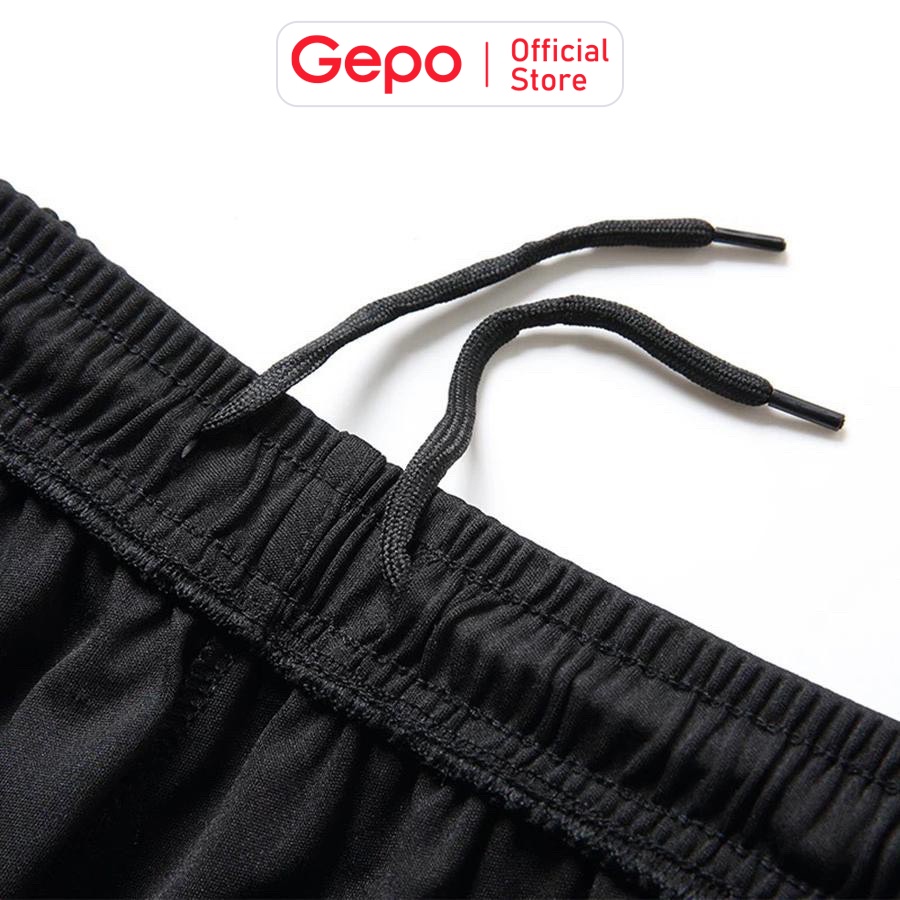 Mô tả Quần Short Thể Thao Nam Màu Đen Chuyên Tập Gym & Chạy Bộ GEPO - 3