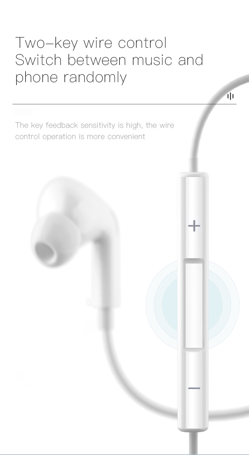 Mô tả Tai nghe nhét tai 
KUULAA dây dẹt cổng lightning type C hỗ trợ điều chỉnh âm lượng thích hợp cho iPhone Xiaomi Huawei - 7
