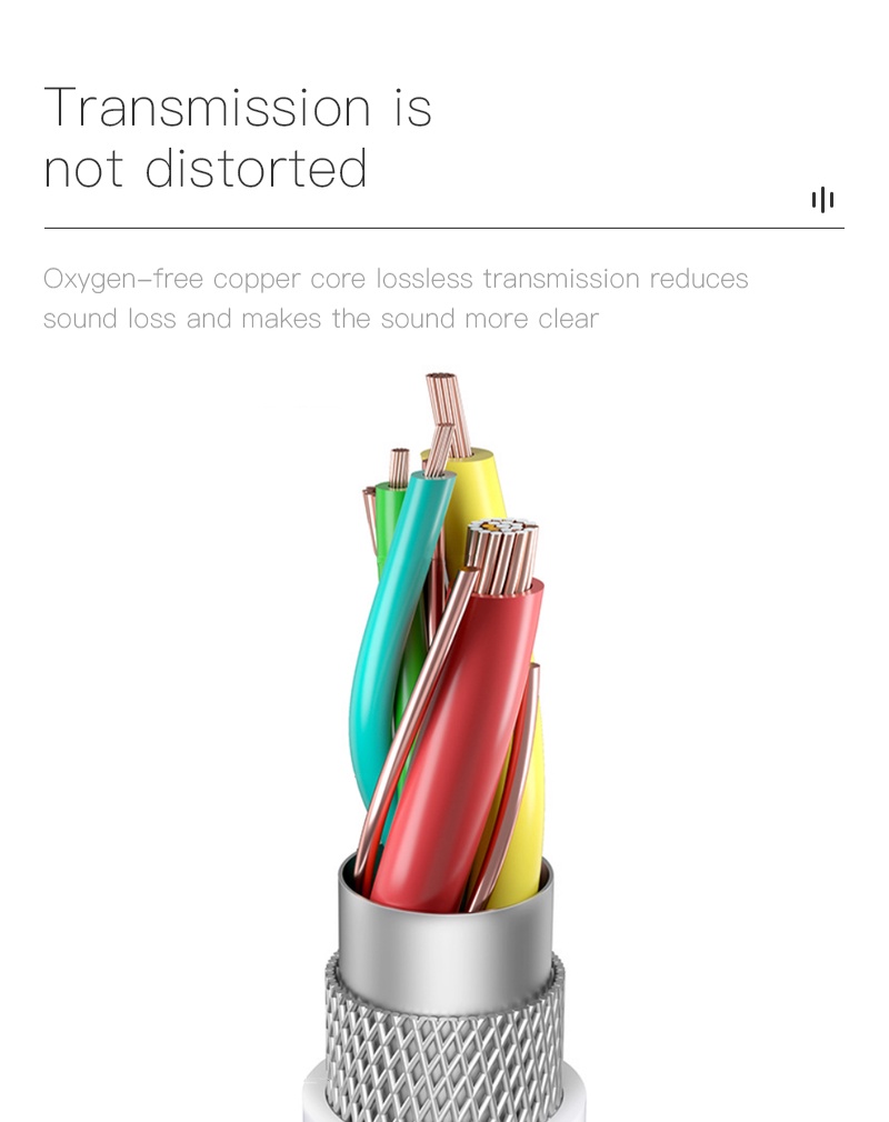 Mô tả Tai nghe nhét tai 
KUULAA dây dẹt cổng lightning type C hỗ trợ điều chỉnh âm lượng thích hợp cho iPhone Xiaomi Huawei - 10