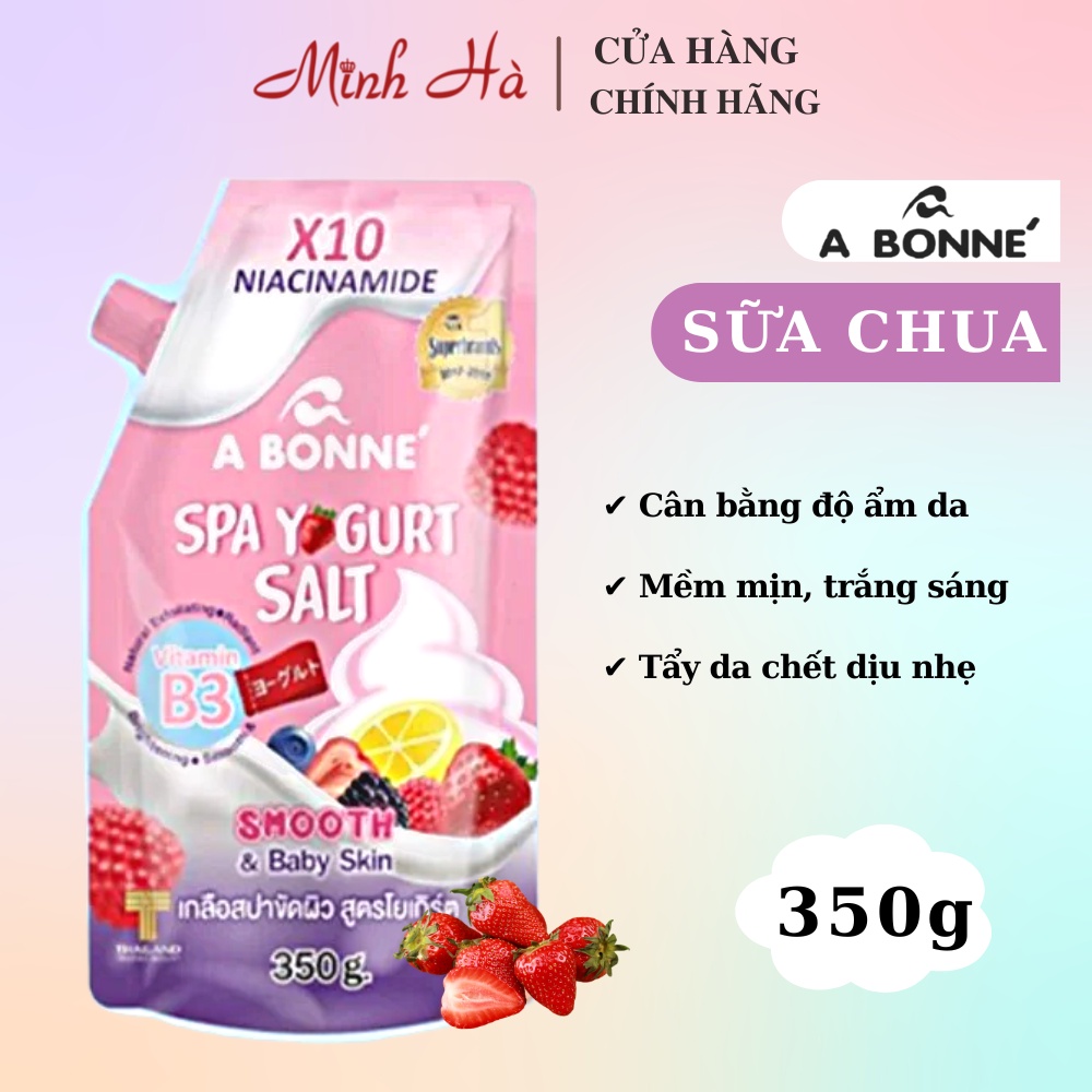 Mô tả Muối tắm sữa bò tẩy tế bào chết A Bonne Spa Thái Lan 350g làm sạch, loại bỏ tế bào chết, hỗ trợ làm trắng da - 4