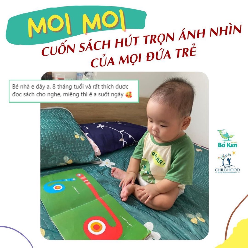 Mô tả Sách Ehon Nhật Bản - Bộ Moi Moi Và Những Người Bạn [3 cuốn] - Ehon Wabooks [Bố Ken] - 2