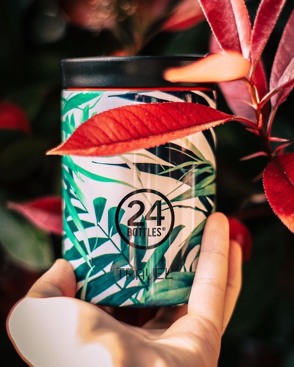 Mô tả Bình giữ nhiệt Travel Tumbler 24Bottles họa tiết Lush chất liệu thép không gỉ - 2