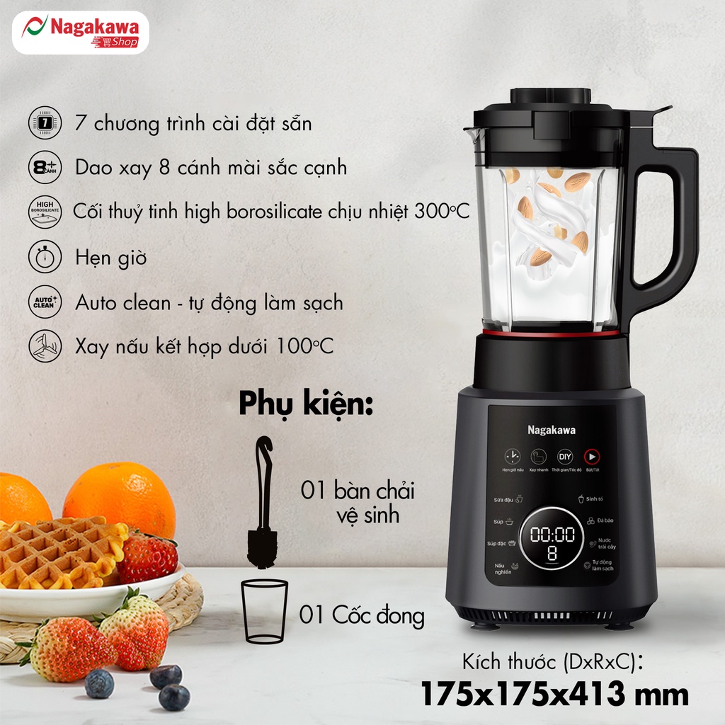 Cối thủy tinh Nagakawa NAG0824