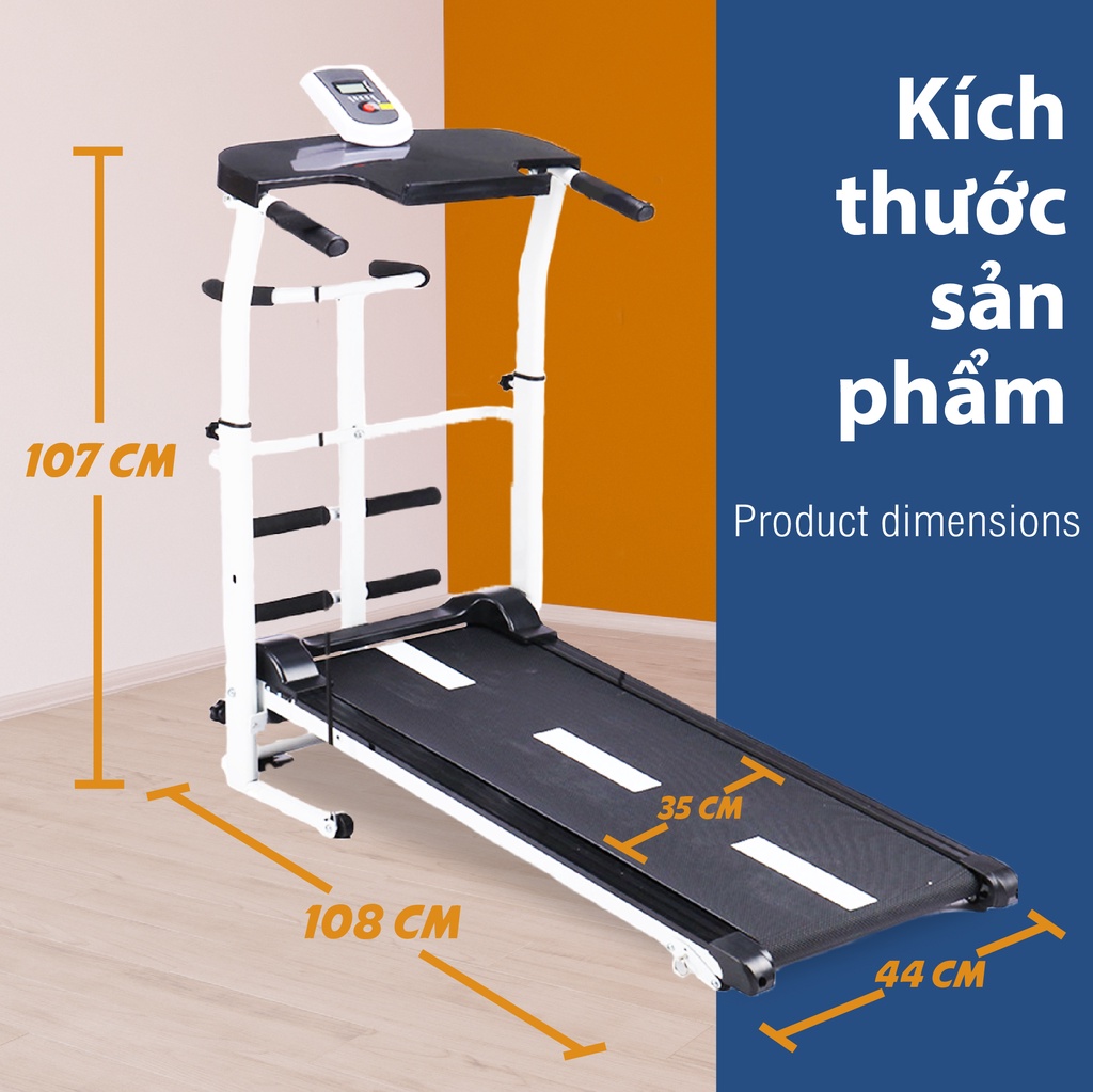 Mô tả BG - Máy chạy bộ TREADMILL thiết kế đẹp mắt, ưu việt & đầy tiện ích mẫu mới ưa chuộng - 4
