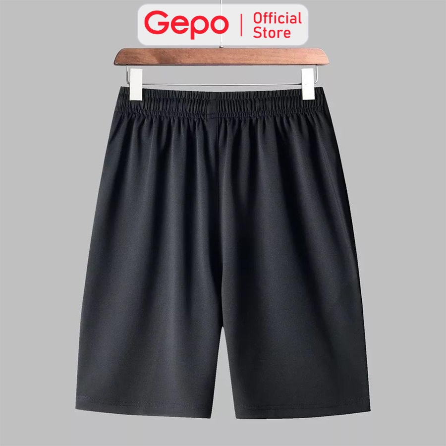 Mô tả Quần Short Thể Thao Nam Màu Đen Chuyên Tập Gym & Chạy Bộ GEPO - 1