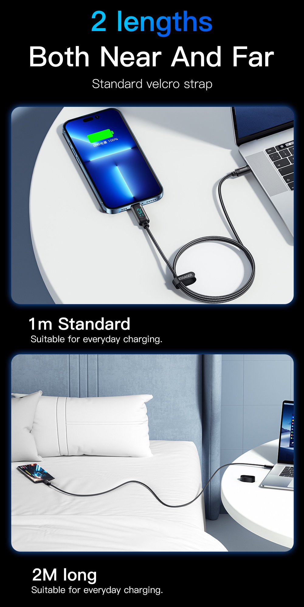 Mô tả Cáp sạc nhanh Essager PD 29W Type C Sang iP thích hợp cho Iphone 14 13 12 ProMax - 9