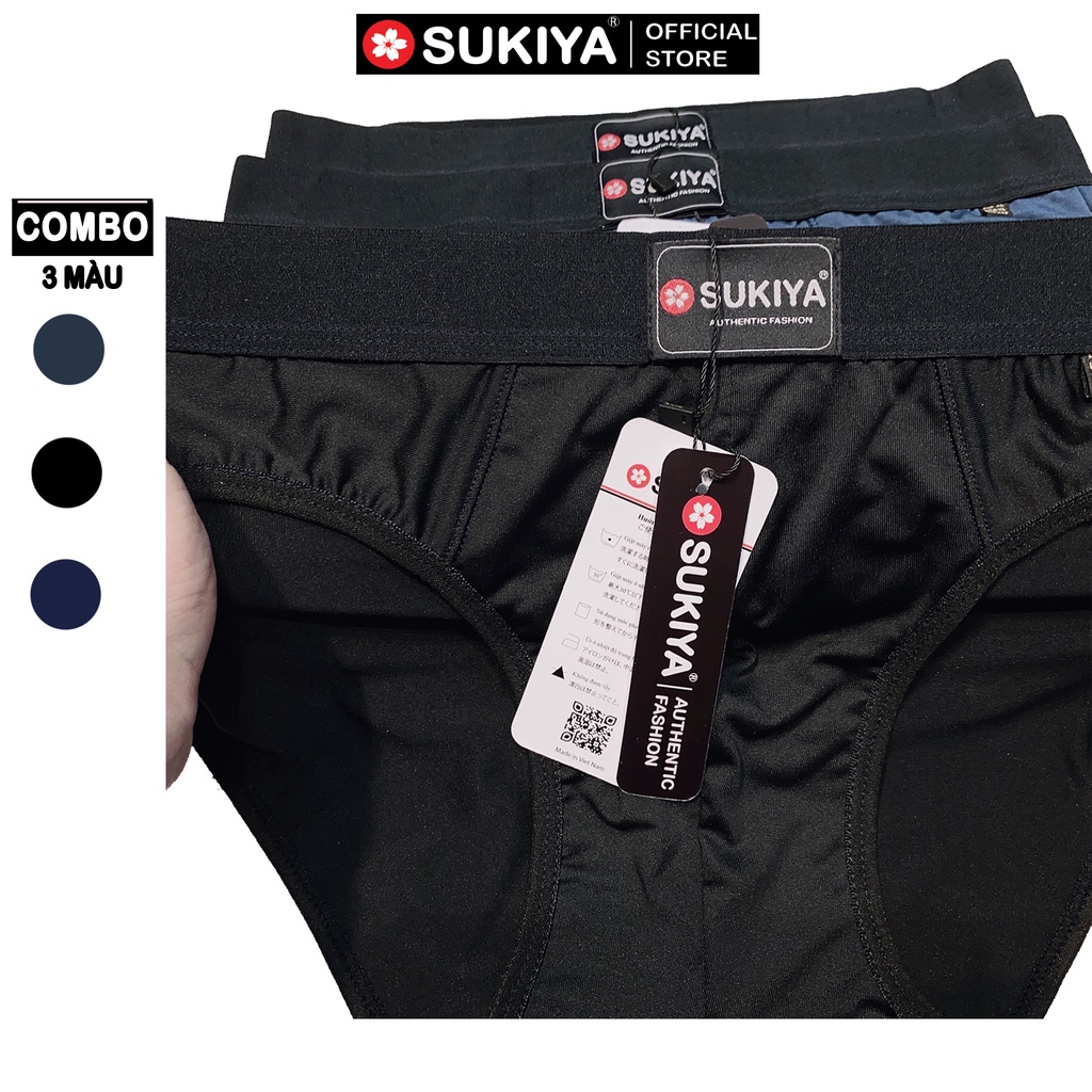 Mô tả Quần Sịp Đùi Boxer Nam Combo 3 màu SUKIYA chất mềm mịn cao cấp Hàng Hiệu QL01 - 8