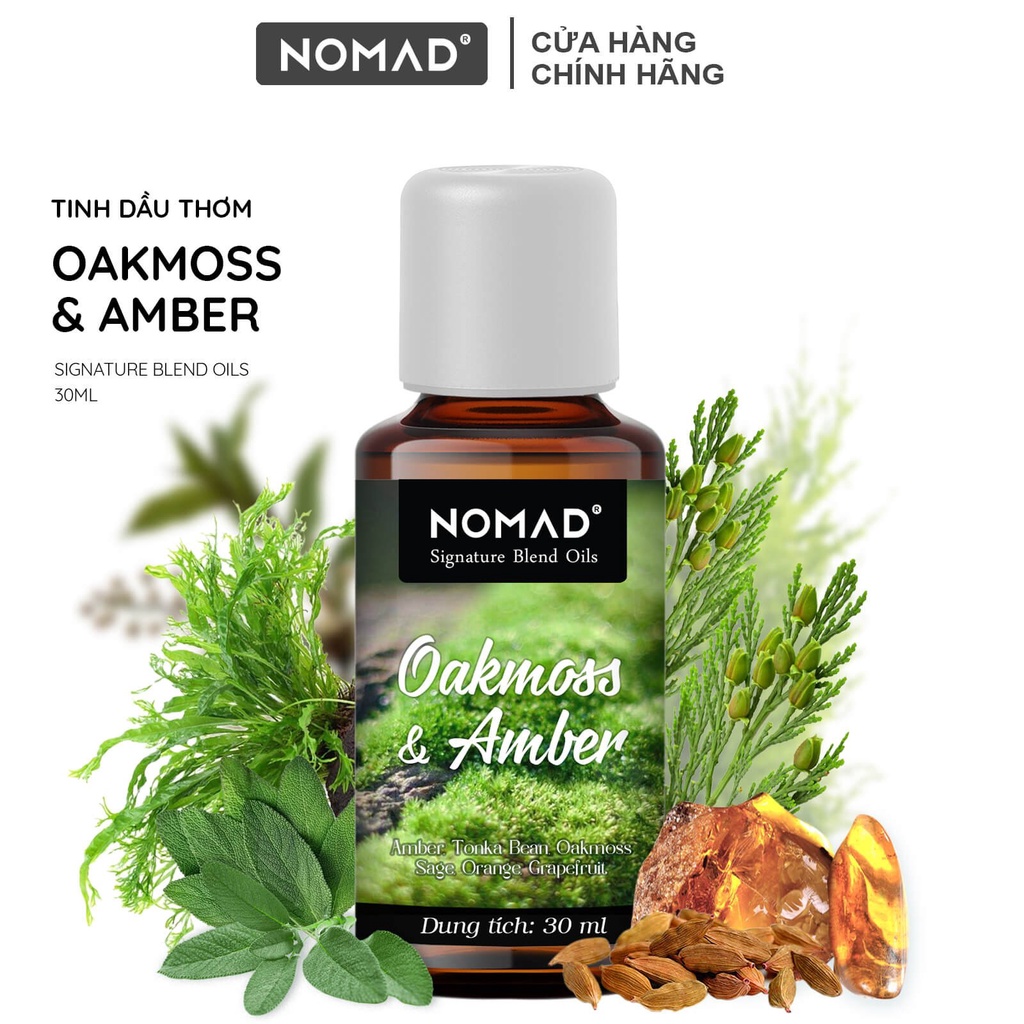 Mô tả Tinh Dầu Thơm Nomad Signature Blend Oils - Oakmoss & Amber - 1