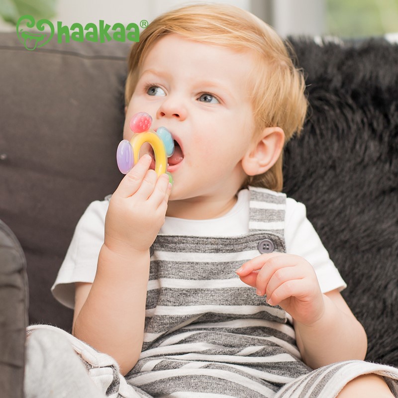 Mô tả Gặm Nướu Cho Bé Hình Bánh Xe Haakaa, New Zealand. Chất Liệu Silicone Cao Cấp, Chứng Nhận An Toàn FDA - 1