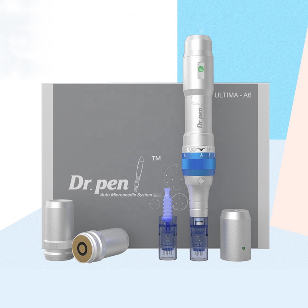 Máy Phi Kim Dr Pen A6, Máy Vi Kim Lăn Kim Cấy Tảo Cấy Phấn Tích Điện Hàn  Quốc- Bảo Hành 12 Tháng