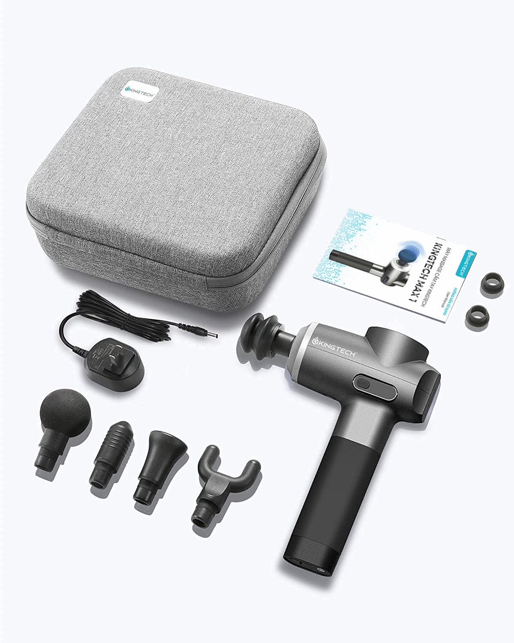 Mô tả Súng Massage Cao Cấp KINGTECH MAX 1 -  Máy Mát xa Chuyên Nghiệp Giúp Giảm Đau, Giãn Cơ Cho Gymer, Runner, Vận Động Viên - 8