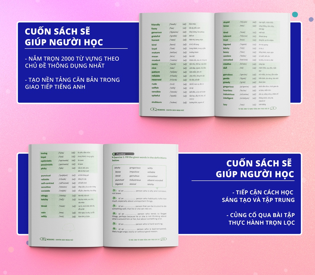 Mô tả Sách - Tự Học 2000 Từ Vựng Tiếng Anh Theo Chủ Đề Phiên Bản Khổ Nhỏ Dành Cho Người Học Căn Bản - Học Kèm App Online - 3