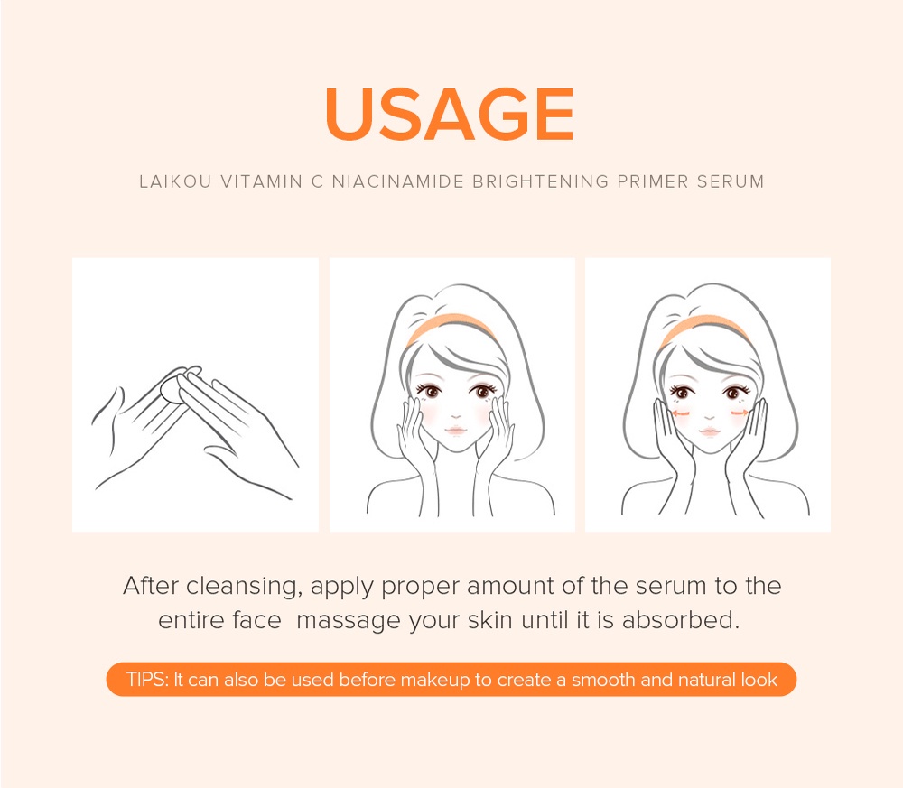 Mô tả Serum LAIKOU chứa vitamin C niacinamide làm sáng đều màu da 100ml - 9