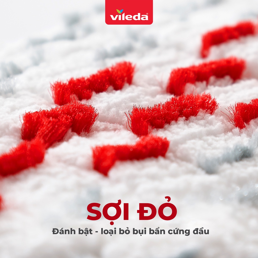 Mô tả Cây lau nhà phun nước Vileda Promist Max tích hợp 2 tính năng, bông lau Powerzone quét sạch vết bẩn - 4