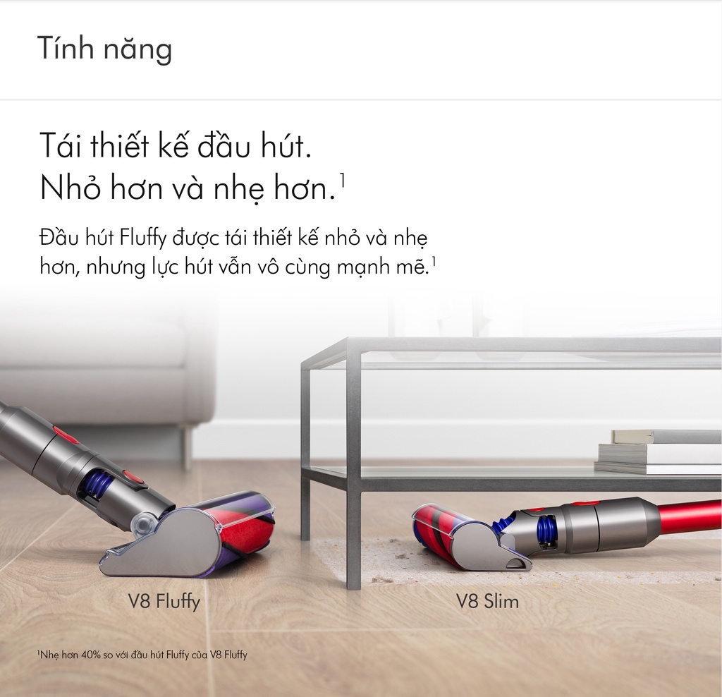 Mô tả Máy hút bụi không dây Dyson V8 Slim ™ Fluffy - 3