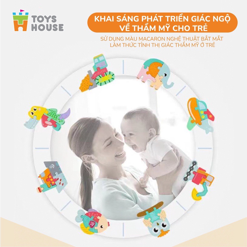 Mô tả Đồ chơi ghép hình gỗ 3D ToysHouse nhân vật hoạt hình ngộ nghĩnh, màu sắc đa dạng - 8