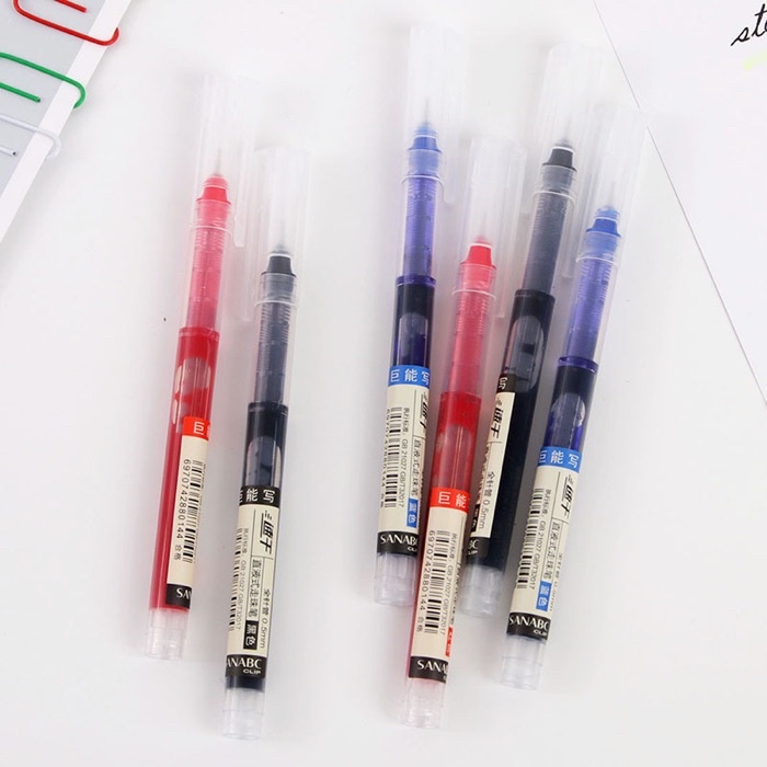 Mô tả Bút bi nước khô nhanh Deli 0,5mm luyện viết chữ trung - 4
