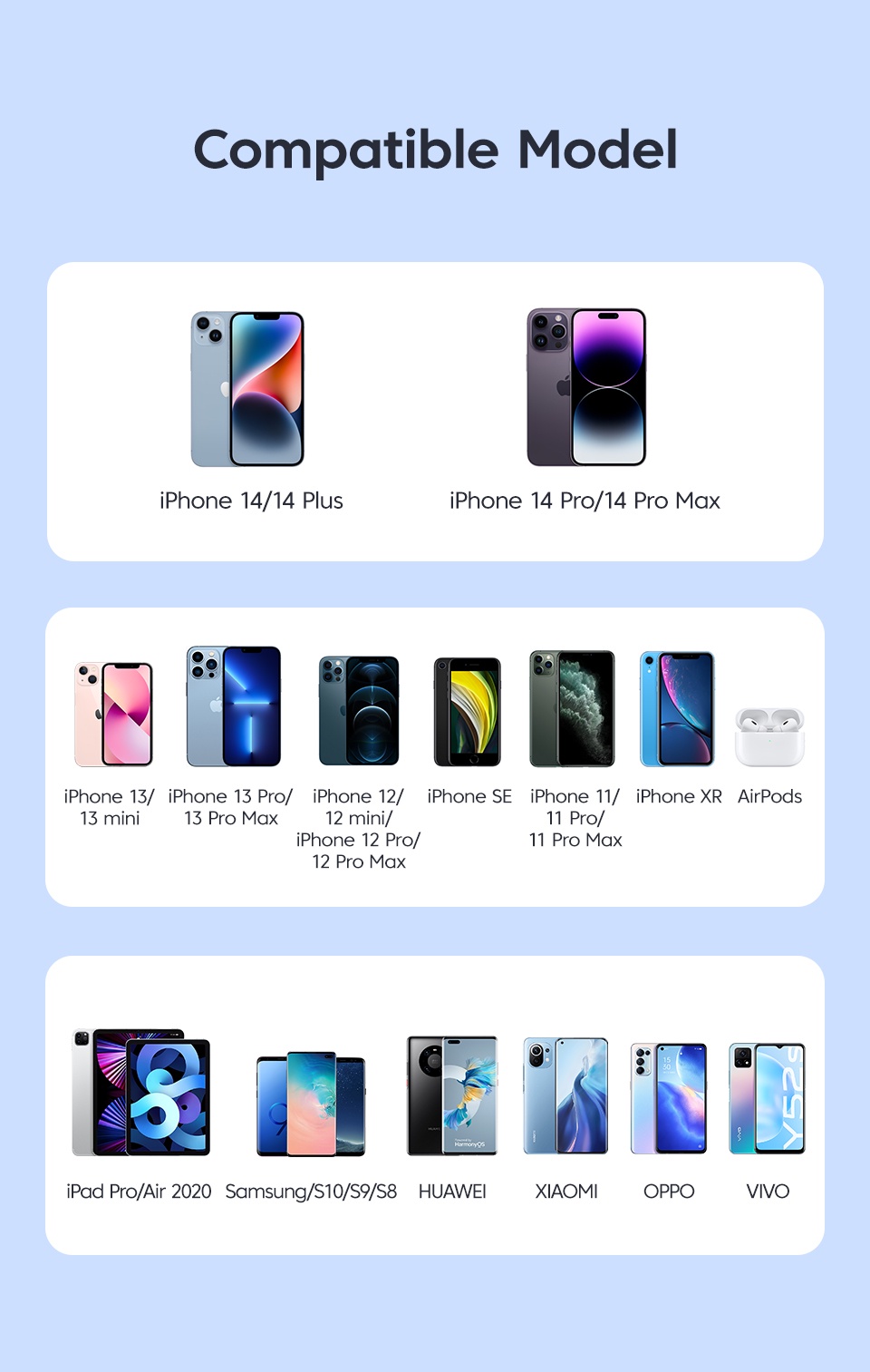 Mô tả Cốc sạc nhanh 
KUULAA 20W QC PD 4.0 3.0 USB type C thích hợp cho Iphone 15plus pro max Xiaomi Huawei - 5