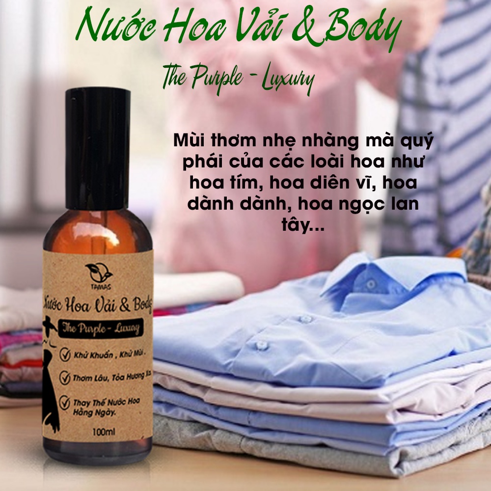 Mô tả Nước Hoa Xịt Thơm Quần Áo & Body TAMAS chai 10ml,50ml - Tự Chọn Mùi Theo Cá Tính Của Bạn - 8