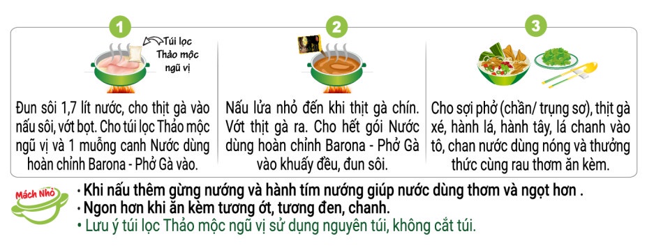 Mô tả Combo 1 gói Nước dùng Phở Bò 150g và 1 gói Nước dùng Phở Gà 145g [Tặng 1 hũ Sate Tôm Siêu Ngon 100g] - 6