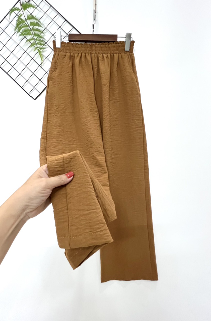 Mô tả Quần Ống Suông MAI THY Q019, Mẫu Trung Niên Nữ Bigsize Chất Đũi Lưng Thun Cao Cấp | Thời Trang Trung Niên U40 - 1