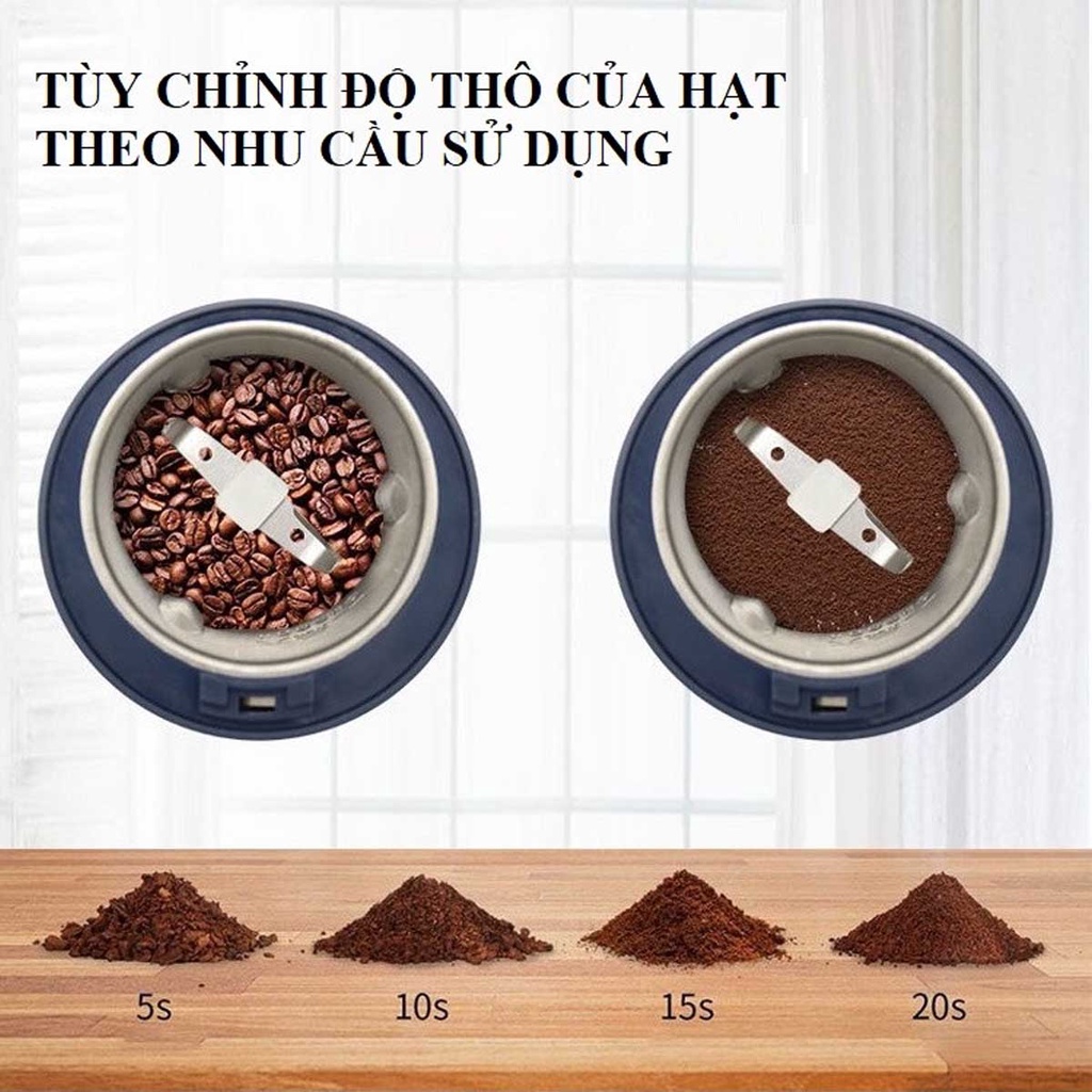 Mô tả Máy Xay Hạt Khô, Bột Ngũ Cốc, Cafe, Thảo Dược, Các Loại Hạt Cực Nhanh Chỉ Từ 6 Đến 18 Giây Chính Hãng Amalife - 7